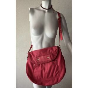 Marc by Marc Jacobs Bag Nylon Natasha Large Crossbody Shoulder Pink Watermelon
